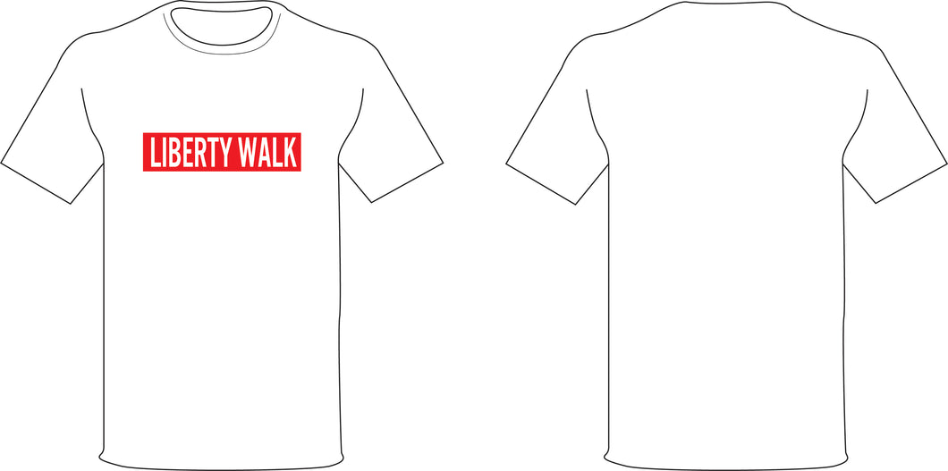 Liberty Walk Red Logo White T-Shirt